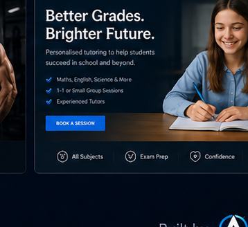 Tutoring & Coaching example website